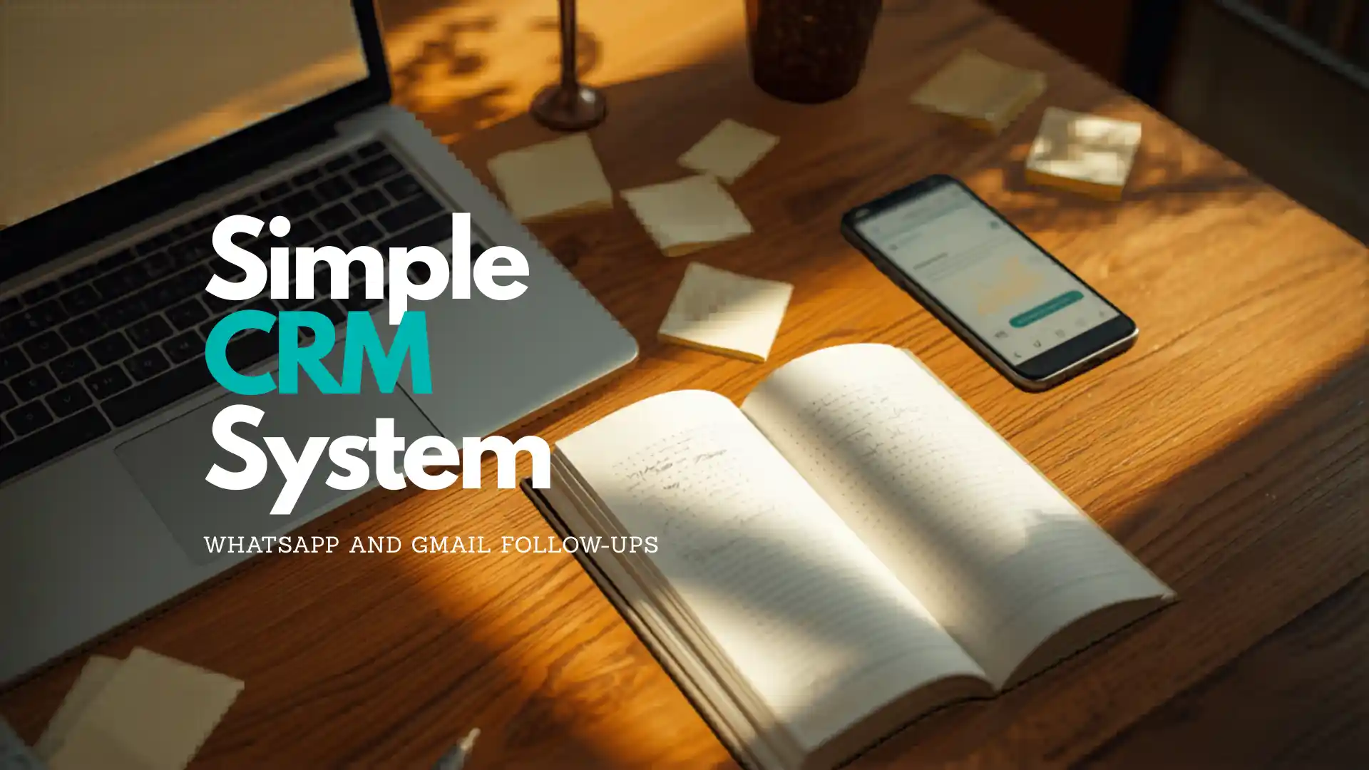 How to set up a simple CRM follow-up system using WhatsApp and Gmail